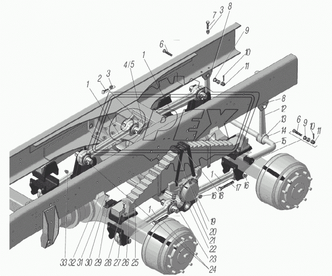6370-2919105 Болт УРАЛ балансира Урал