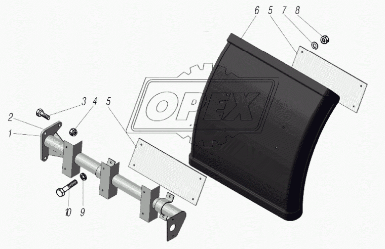 6470-8404024 ПЛАСТИНА Урал