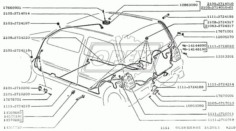 1111-3724195 Трубка защитная проводов двери КамАЗ-6520 (Евро-2, 3) БРТИ