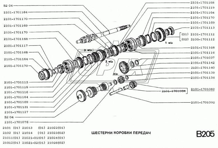 2101-1701142 Шайба тарельчатая ф30х45х2 h=2,2 (сталь) Волга,Соболь,Газель,Бизнес,Некст пружинная ведущ шестерни спидометра КПП-5ступ ГОСТ3057-90 ГАЗ