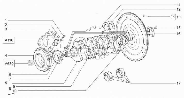 21230-1005115-00 Маховик ВАЗ-2123 Chevrolet Niva ВАЗ