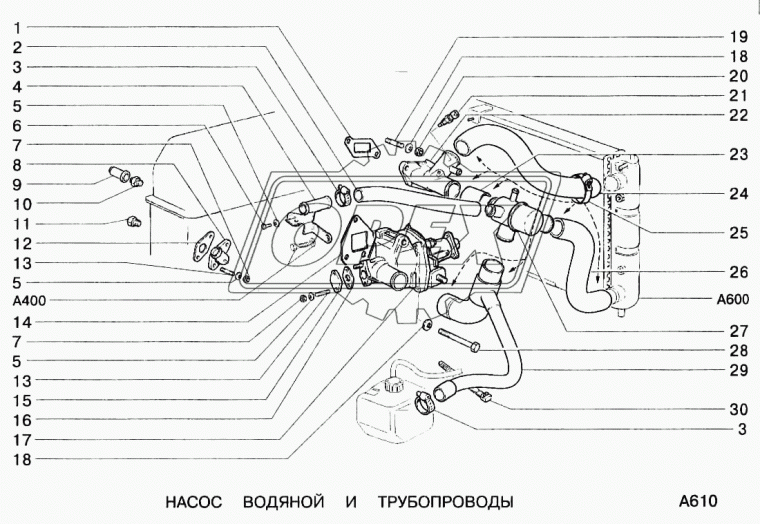 2123-1303025 Патрубок ВАЗ-2123 радиатора подводящий верхний БРТ