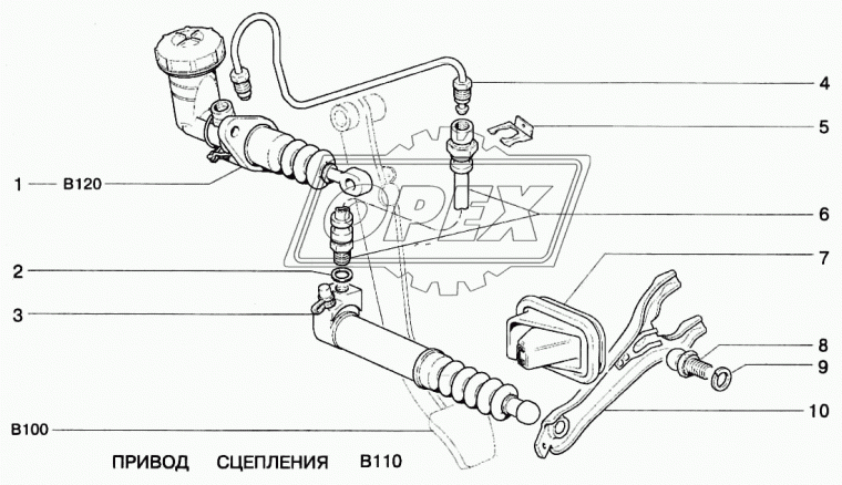 ВМ0143 Цилиндр сцепления рабочий ВАЗ-21214,2123 Chevy Niva,Urban, Lada Vesta БЕЛМАГ