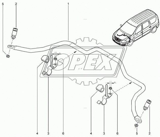 6001547138 Тяга стабилизатора переднего левая и правая!\ Dacia Logan/Dokker/Lodgy, Renault Twizy 12> RVI