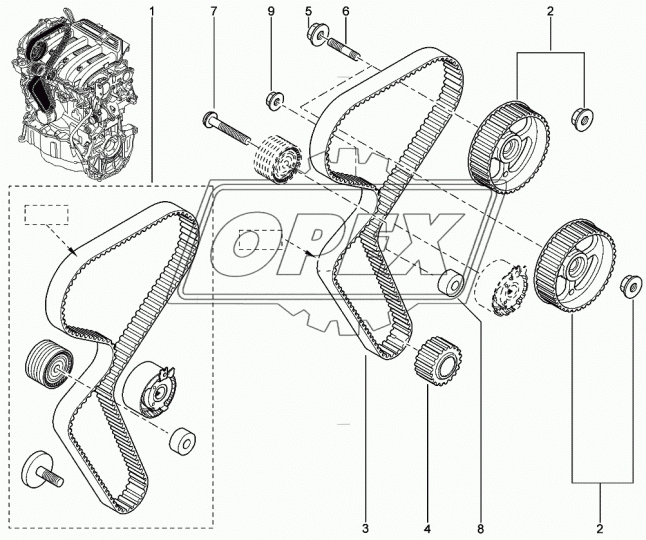 130C17529R Ролик натяжной ремня ГРМ!\ Renault Laguna/Megane 1.4/1.6 16V 98> RVI