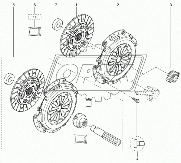 302050901R Комплект сцепления Renault Megane/Scenic 1.4/1.6 02> RVI