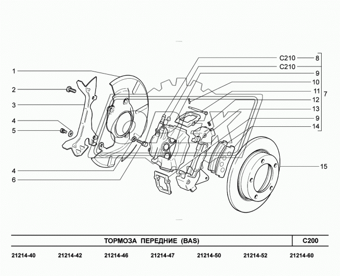 21210-3501070-01 Диск тормозной ВАЗ-2121-213, 2123 Chevrolet Niva ВАЗ