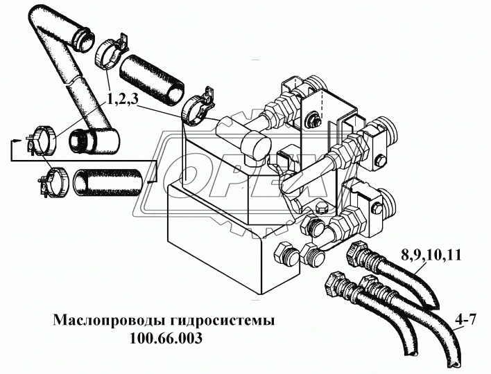 Р5.02.000-10 Рукав ВД (шланг) ДУ16 Метрукав