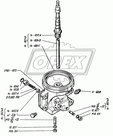 СМД1-1022 Прокладка С/Ф; 98х140; 4отв.ф13/1отв.ф15/1отв.ф20, корпуса центрифуги АРТИ