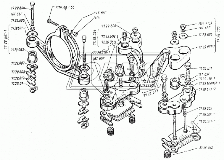 77.29.603-2 Опора задняя