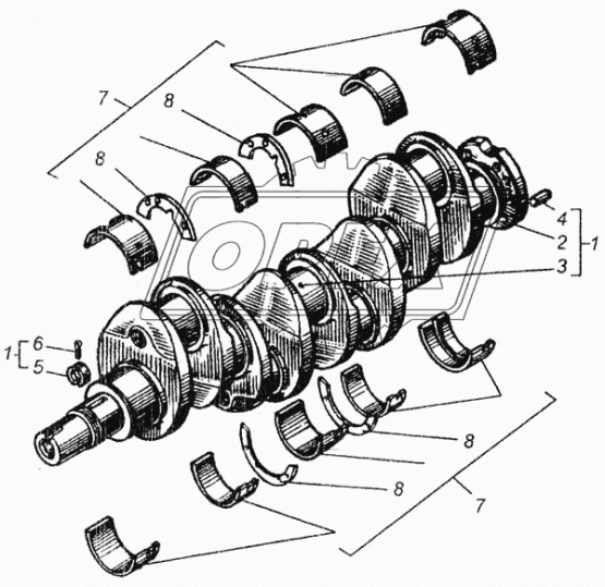 А23.01-98-20/22СбР4 Вкладыши коренные ТЗПС