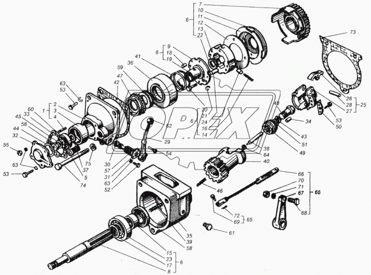 СМД2-1954-А Втулка сальника (сталь) ф38х55 h=17 ГЗПД