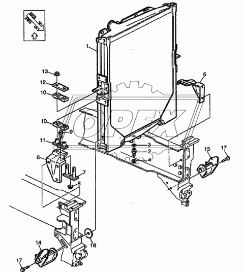 1676622 Фитинг Штуцер тосола сливной FN12 FH12 Volvo
