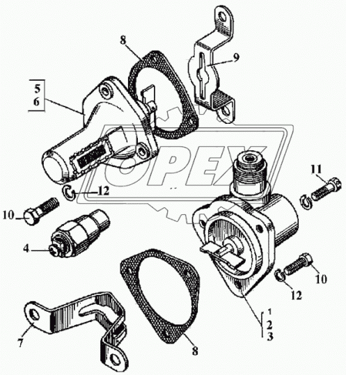 Д30-3818018Б Прокладка треуг. 76х76; фвнутр=44; 3отв.ф8, под привод тахоспидометра ПТ-3802010-09 АРТИ