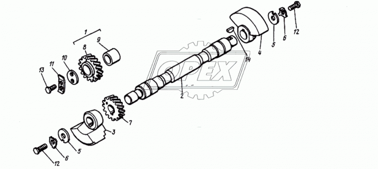 Д21-1005412А2 Валик уровновеш.механизма Д-120