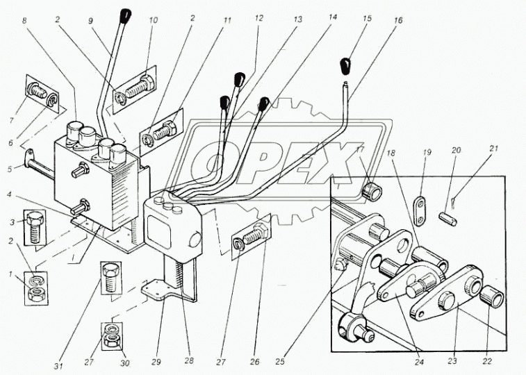 26.6850.000 Гидрораспределитель 4-х золотник.