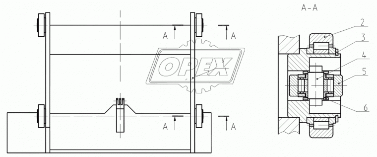962712ХС17 Подшипник 60х109х25 ролик.радиал. 1-ряд.; каретки погрузчика ВП-03,05 закрытый