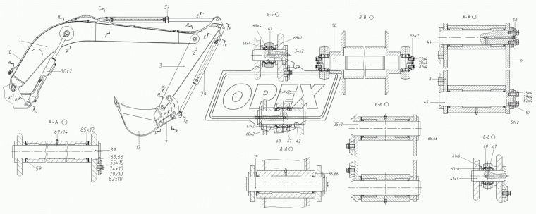 318-14-21.50.002 Палец ф70/ф90 L=695 с/и (сталь) ТВЭКС