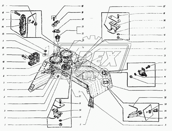 ЭО-3323.07.02.103 Кронштейн лампы ТВЭКС