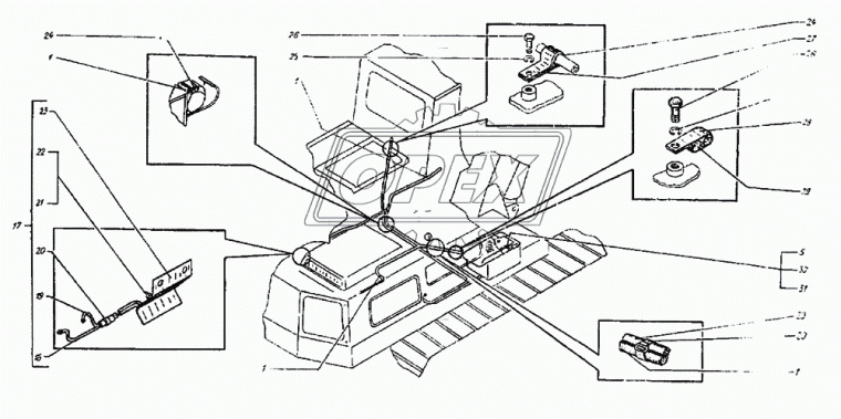 ЭО-3323.00.70.005 Трубопровод ТВЭКС