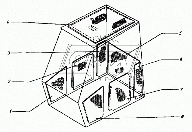 ЭО-3323.02.03.800 Стенка правая ТВЭКС