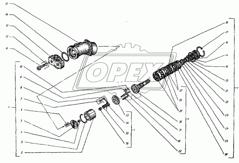 6-466311К Подшипник 54х120х29 шарик.радиал. 1-ряд.; .