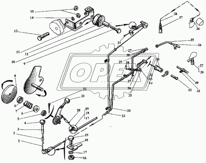 ЭО-3323.04.02.030 Рычаг в сборе ТВЭКС