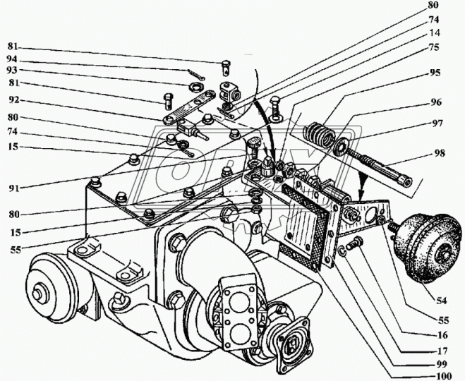 ЭО-3322Б.70.20.040 Рычаг ТВЭКС