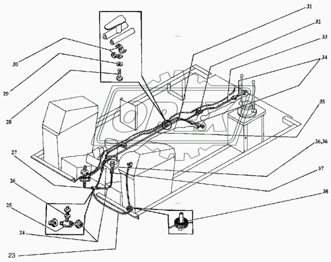 ЭО-3323.07.00.130 Трубопровод ТВЭКС