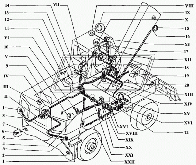 ЭО-3323.00.70.210 Жгут проводов двигателя ТВЭКС