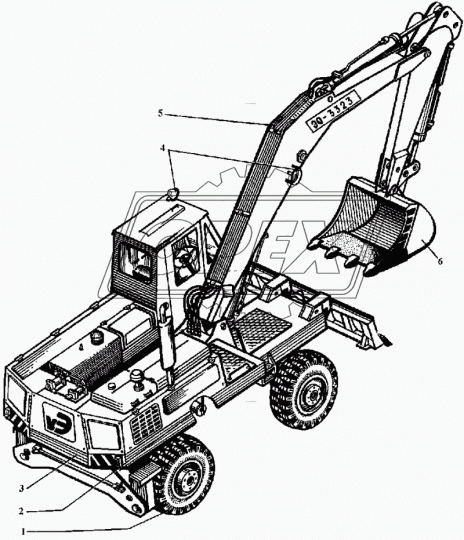ЭО-3323.00.71.000 Электрооборудование экскаватора с двигателем Д-240Л ТВЭКС