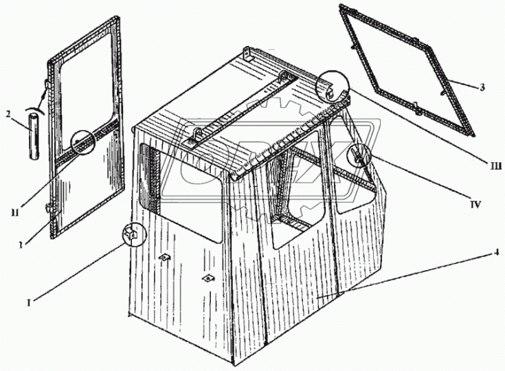 ЭО-3323.02.11.000 Корпус кабины ТВЭКС