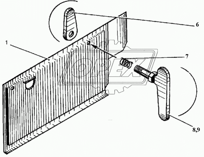 ЭО-3323.06.04.001 Лист двери ТВЭКС