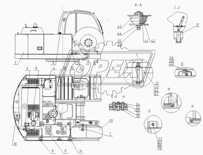 312-20-87.17.000 Установка отопителя ТВЭКС