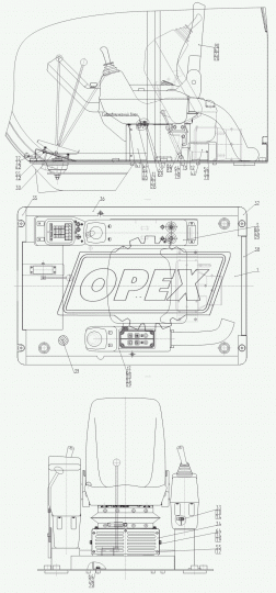 312-20-86.90.200-30 Пульт левый (для 225-10-86.91.000-30) ТВЭКС