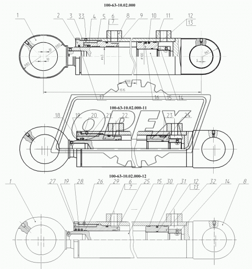 08.46.99.003-01 Кольцо С/И штока гидроцилиндра отвала ЭО-3323 ТВЭКС
