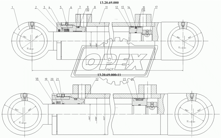 Е52-063-1 Грязесъемник 95х100х6 полиурит. ЧТЗ