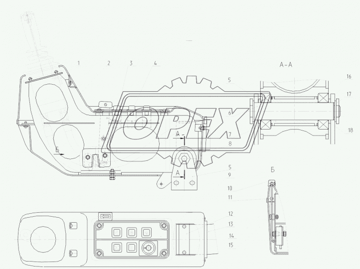 312-20-86.90.210 Каркас пульта левого ТВЭКС