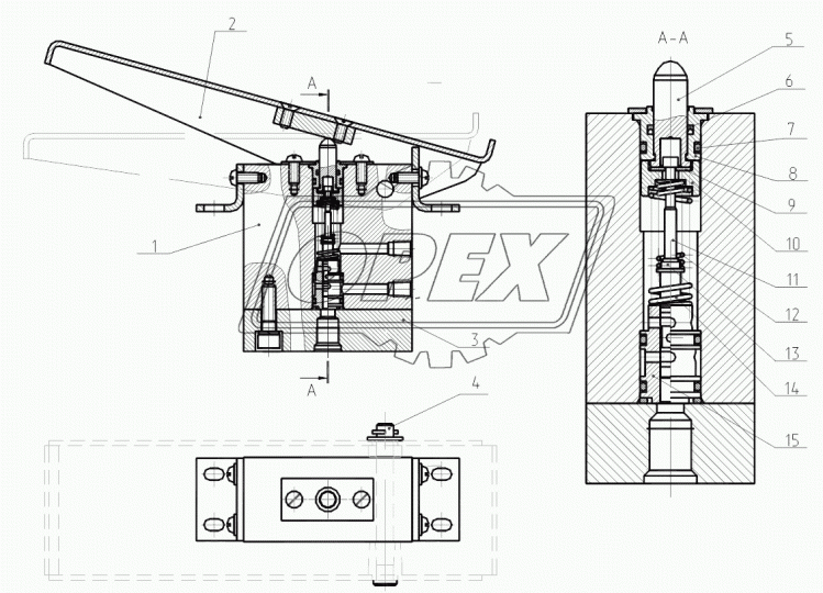13.80.04.910 Педаль ТВЭКС