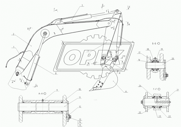 314-02-23.50.550 Палец ф70х170 в сборе ТВЭКС