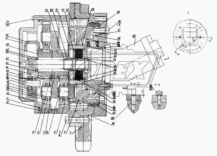 8338.1000856 Подшипник 280х350х33 шарик.радиал. 1-ряд.