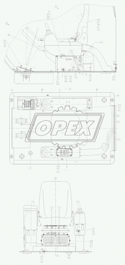 312-20-86.90.200-80 Пульт левый (для 225-10-86.91.000-50) ТВЭКС