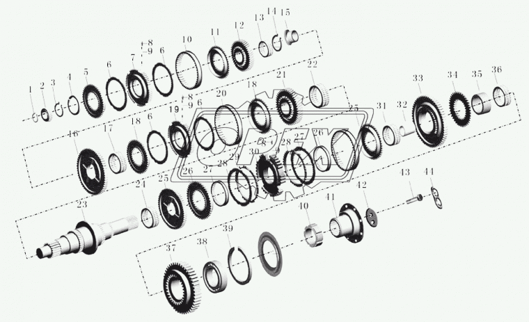0630531064 Предохранительное кольцо 50х2.5 ZF