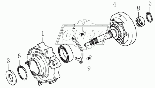 11390 Съемник стопорных колец "сжим" прямой; L=325мм АВТОДЕЛО
