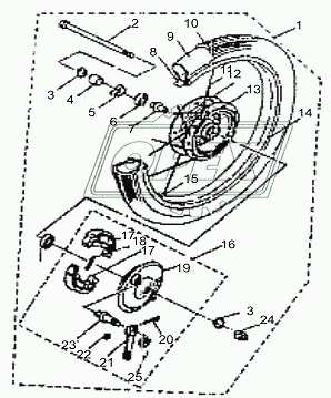 310001 РМК тормозных колодок Scania 2/3 Series 4 Series P/G/R/T Series SCANIA T Truck (2003-2020) HD-parts