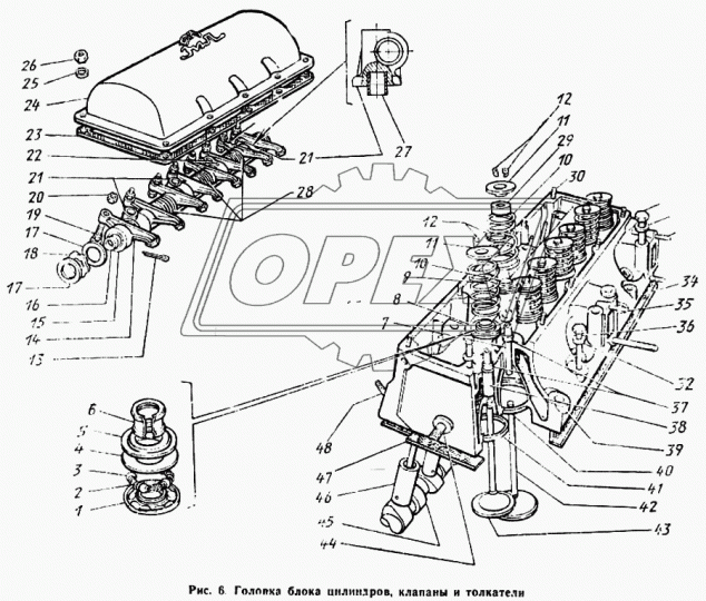 130-1003010-20 Головка блока цилиндров с клапанами