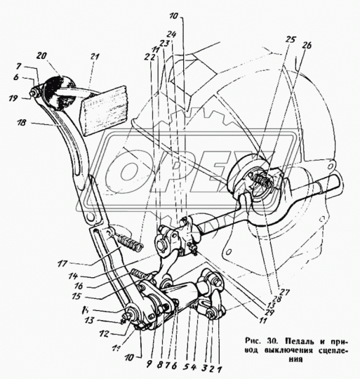120-1602051 Втулка (сталь) ф24х30 L=39 вилки сцепления