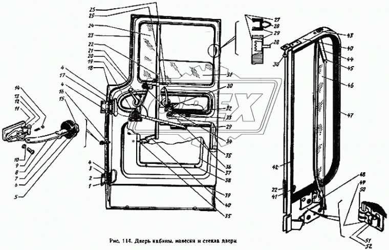 130-6103123 Уплотнитель L=650 форточки левый Зил-130