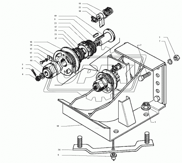 131-3105817-20 Втулка лебедки правой запасного колеса ЗИЛ