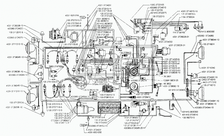 433360-3724044-10 Жгут проводов задний правый в сборе РЫБИНСК
